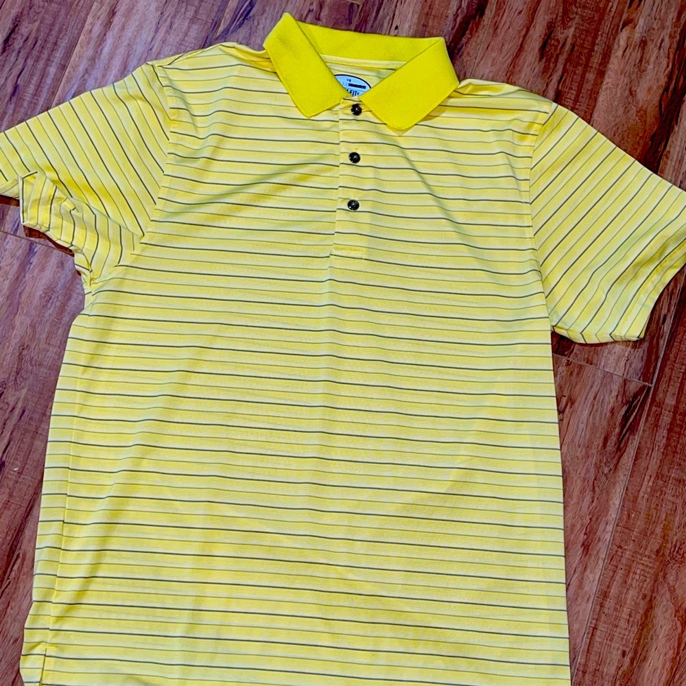 Grand Slam Yellow stripped Polo